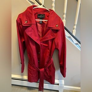London Fog XXL red trench coat